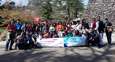 Đoàn khách trải nghiệm Hoa Anh ở Hiroshima - Kochi 25/03/2018