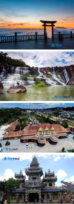 NGÀY 01: BẢO LỘC – LINH QUY PHÁP ẤN – THÁC PONGOUR –  ĐỒI CHÈ CẦU ĐẤT  –  GA ĐÀ LẠT (Ăn sáng trưa)