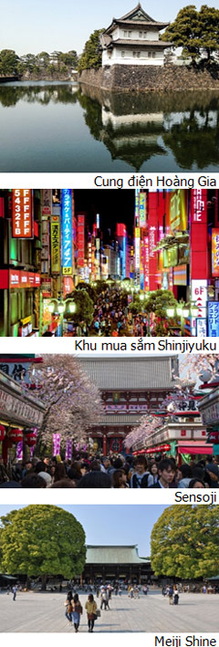 HỒ CHÍ MINH - TOKYO  (Ăn: Sáng, Trưa, Tối)