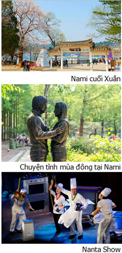 SEOUL - NAMI (Ăn: Sáng, Trưa, Tối)