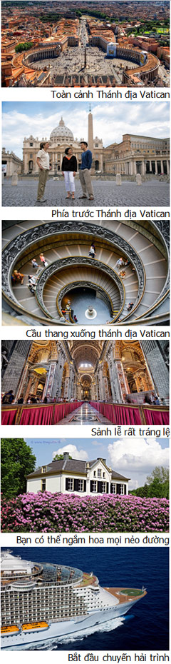 ROME - DU THUYỀN (Ăn: S/T/Tối trên du thuyền)