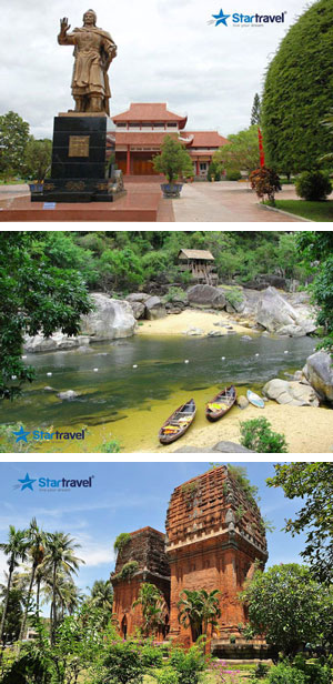 Ngày 01: TP.HCM – QUY NHƠN – BẢO TÀNG QUANG TRUNG – KDL HẦM HÔ (Ăn trưa, chiều)