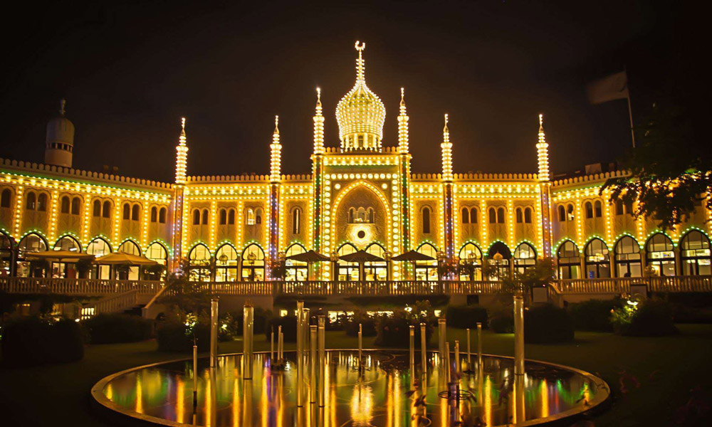 Tivoli Castle sparkling Denmark
