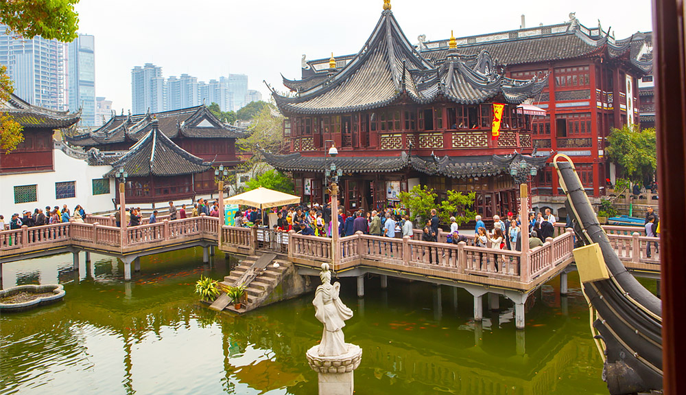 du thuyền biển quan cảnh miếu hoàng thành thượng hải