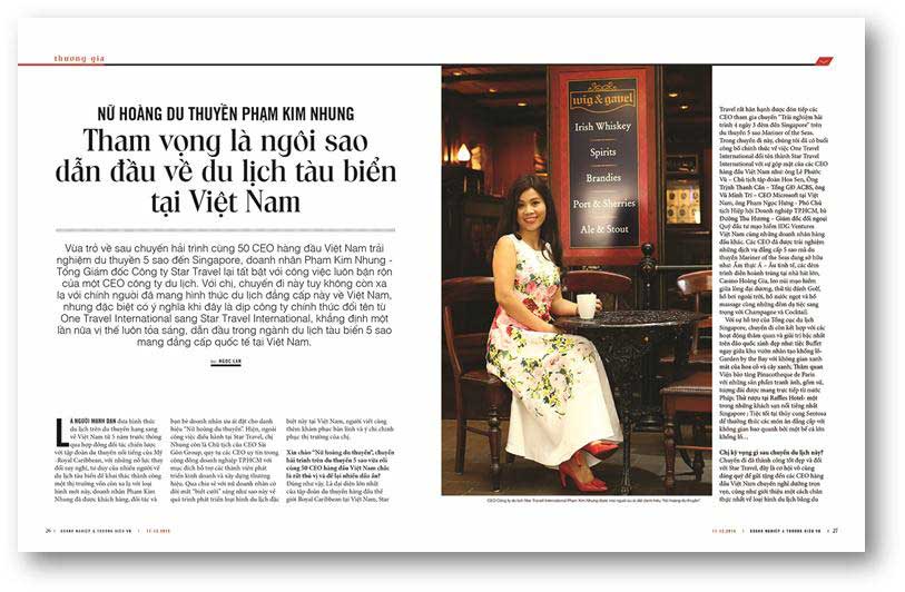 'Nữ hoàng du thuyền' Phạm Kim Nhung: Tham vọng là ngôi sao dẫn đầu về Du lịch tàu biển tại Việt Nam