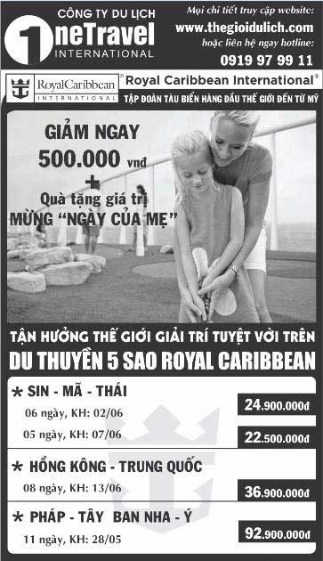 KHUYẾN MÃI: Mừng Ngày Của Mẹ tặng quà giá trị tour du thuyền năm sao