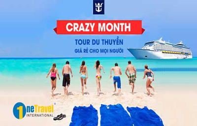 CRAZY MONTH: 'Tháng đi du thuyền 5 sao giá rẻ cho mọi người'